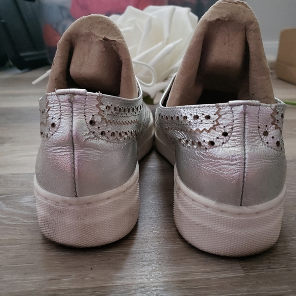 Oxford Platform Sneakers Leather Cutout 8/38 - Picture 5 of 7